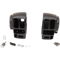 Handlebar Switch Housing Kit — 25.4 mm (1"), Black