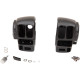 Kit de carcasa de interruptor para manillar — diámetro de sujeción 25,4 mm, negro