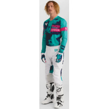 Guantes Launchmode Bleach — Talla L, Blanco, Azul oscuro, Turquesa