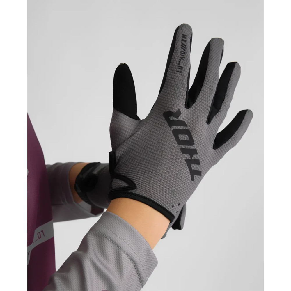 Guantes Ridemode Static para mujer — Talla L, gris