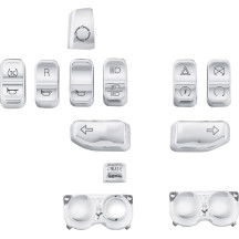 Switch Cap Kit — 13 buttons, Chrome