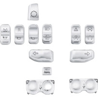 Switch Cap Kit — 13 buttons, Chrome