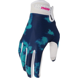 Youth Launchmode Bleach Gloves — Youth, M, Blue