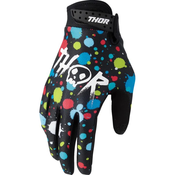 Youth Launchmode Splat Gloves — Size L, Hook-and-loop wrist closure