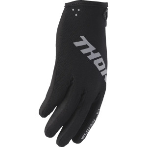 Youth Ridemode Static Gloves — M, Black
