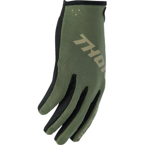 Youth Ridemode Static Gloves — Size L, Black