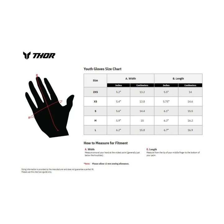 Youth Launchmode Split Gloves — Size M, Youth, Blue/White/Navy