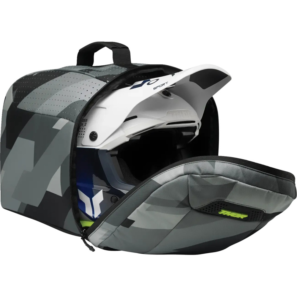 Helmet Bag — 40.5×25.5×30.5 cm, Black, Gray, Yellow