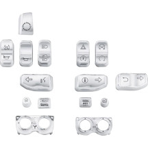 Switch Cap Kit — Chrome, 13 buttons