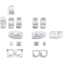 Switch Cap Kit — Chrome, 13 buttons