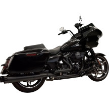 4-1/2" Straight Can Slip-On Mufflers — 4-1/2" OD, black