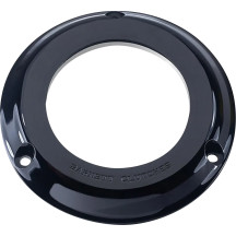 Derby Cover — Black, Clear, Billet Aluminum, Fits '18 Softail