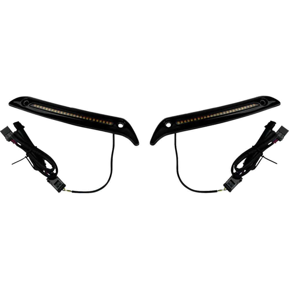 Low Rider ST LED Windshield Trim — Harley-Davidson®, Gloss Black