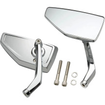 Chicane Mirror — Fits '82–'24 Harley-Davidson models, chrome