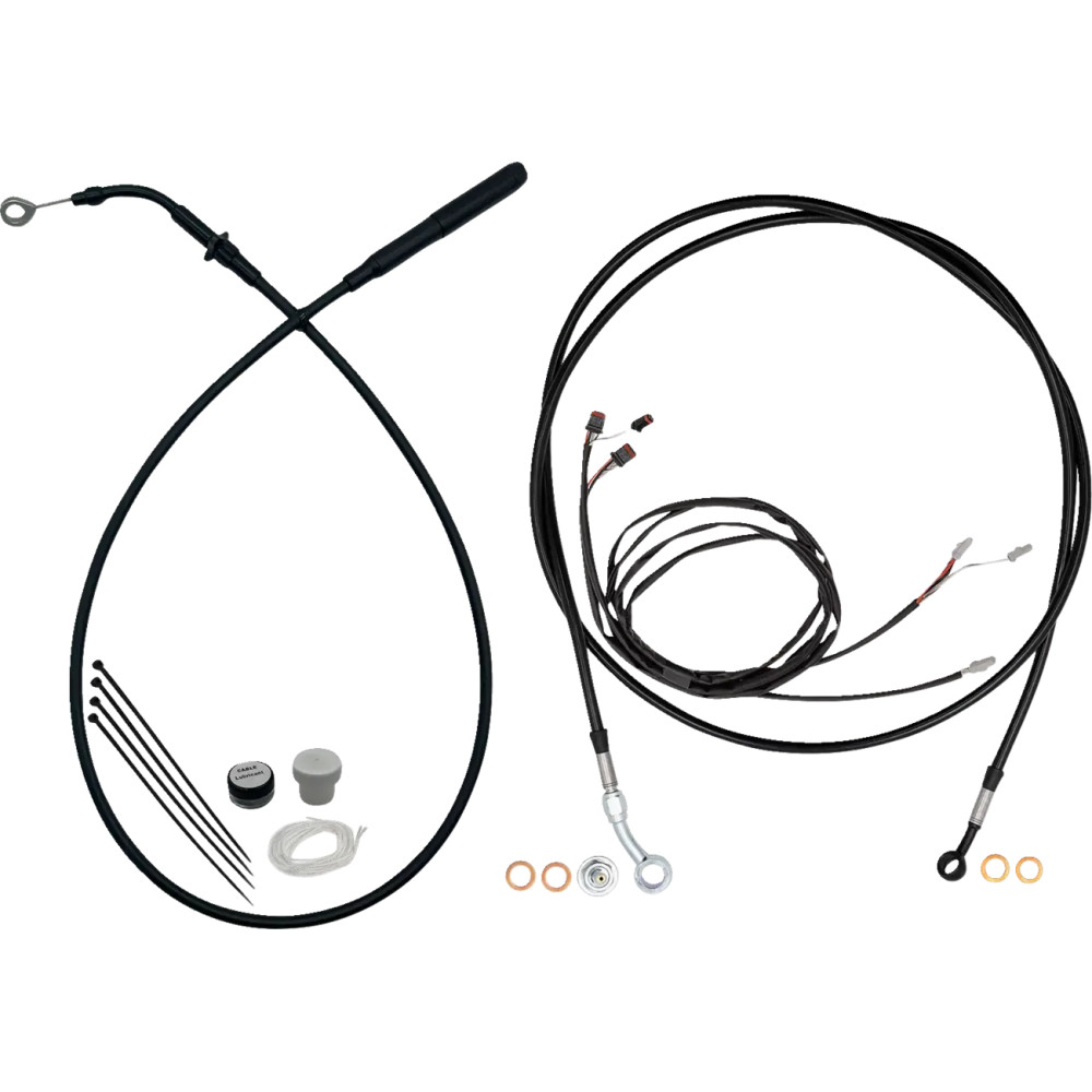 Kit de instalación EZ — altura del manillar 16", Ape Hanger, Negro