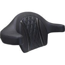 Extended Arm Wrap-Around Backrest — Black, Blue stitching