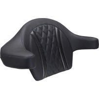 Extended Arm Wrap-Around Backrest — Black, Blue stitching