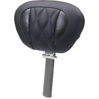 Deluxe Touring Driver Backrest — Black, Blue