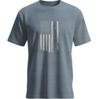 Flag Flint T-Shirt — XL, Heather Blue