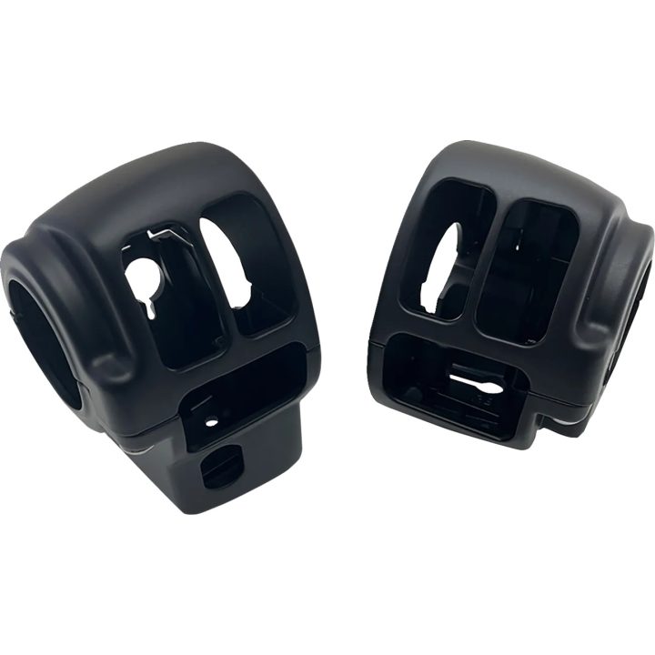 Kit de carcasa de interruptores de manillar — diámetro de sujeción 1", Negro
