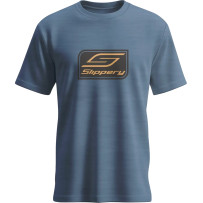 Crest T-Shirt — XL, Heathered Neptune Blue
