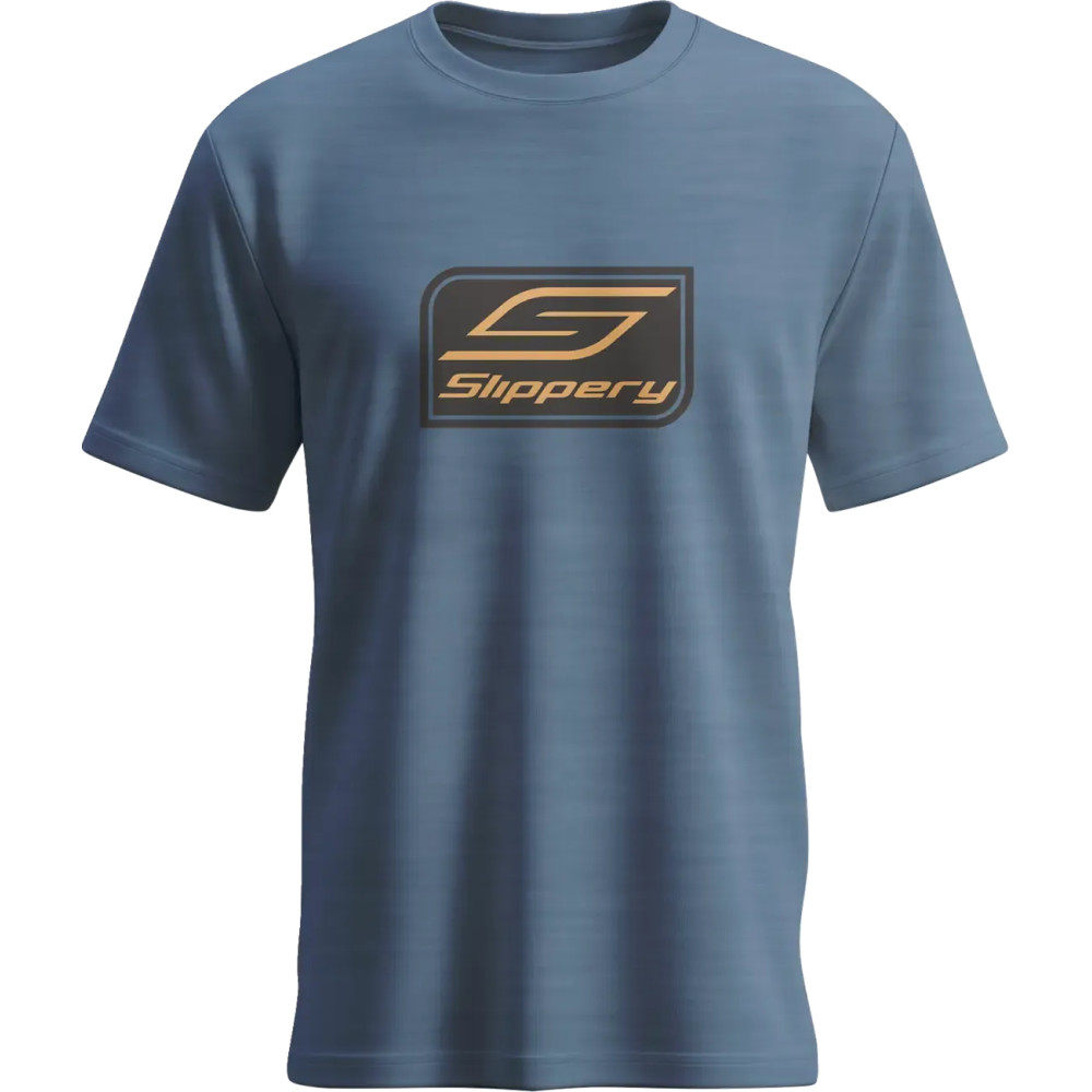 Crest T-Shirt — XL, Heathered Neptune Blue