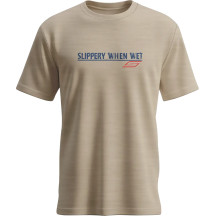 Camiseta Slippery When Wet — XL, moteado beige desierto
