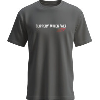 Slippery When Wet T-Shirt — XL, Charcoal