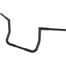 Manillar Crusader Square Top — 91,5 cm ancho, 25,4 mm abrazadera, 25,5 cm subida, negro brillo