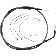 High-Efficiency Black Pearl™ Clutch Cable — 192.4 cm housing, 89 mm travel, 64.5 cm adjuster, Black