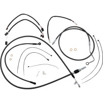 Black Pearl™ Designer Handlebar Installation Kit — Black, ape hanger, fits 12"–14"