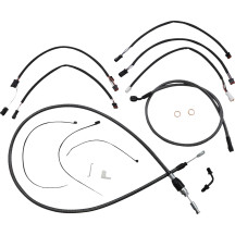 KARBONFIBR Designer Handlebar Installation Kit — Ape hanger, 15"–17" handlebar height, Carbon Fiber