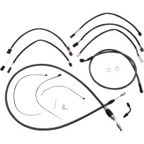 KARBONFIBR Designer Handlebar Installation Kit — Ape hanger, 15"–17" handlebar height, Carbon Fiber