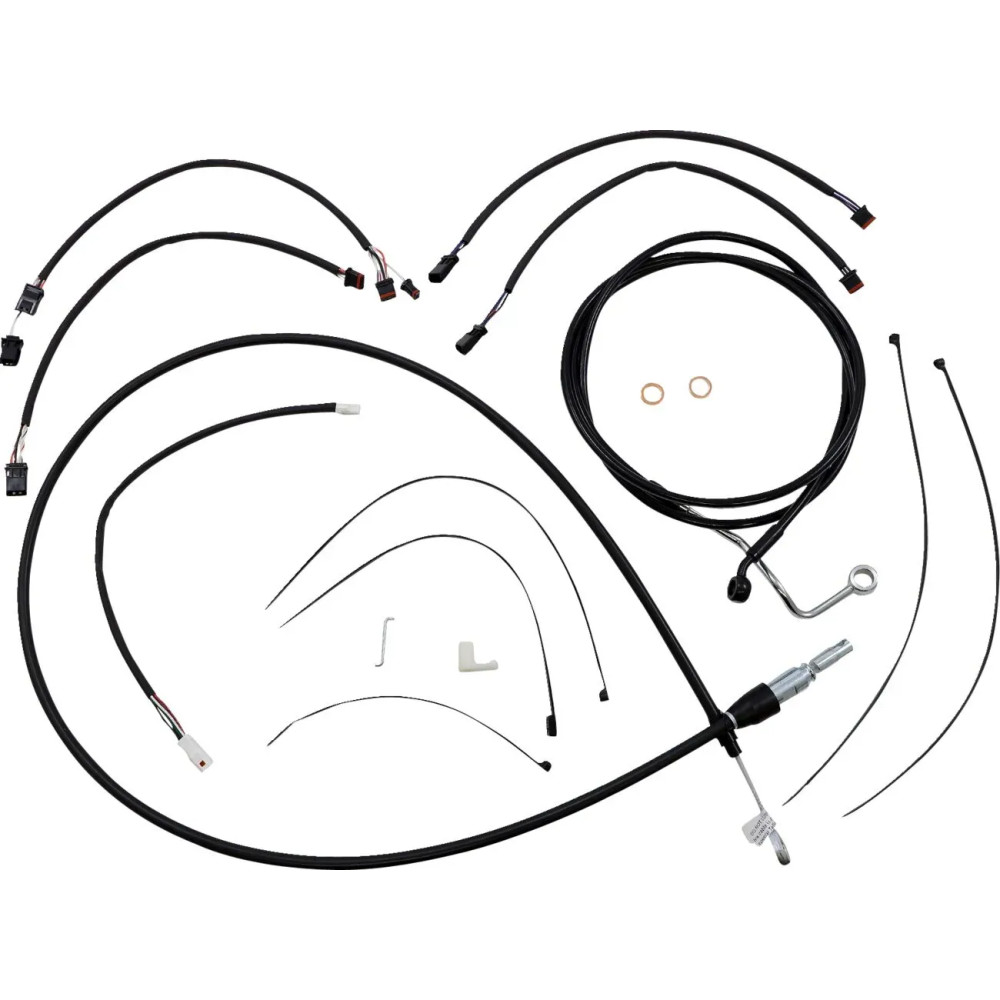 XR Handlebar Installation Kit — Ape hanger, 15"–17", Black