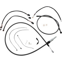 Black Pearl™ Designer Handlebar Installation Kit — Ape hanger, 38 cm–43 cm (15"–17"), Black, ABS