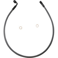 KARBONFIBR Designer Series ABS-Specific Front Upper Brake Kit — 71 cm (28"), 10 mm 90° banjo, Silver