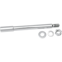 Front Axle Kit — 3/4" axle diameter, 9.57" length, front, Chrome