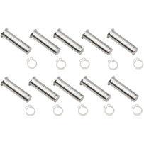 Pivot Pin/Clip Kit — 10-Pack, Chrome