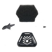 Ventilación de mentón 22.06 para casco Supertech M10 — Talla única, Compatible con Supertech M10, Negro