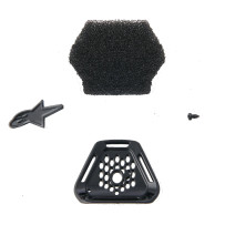 Ventilación de mentón 22.06 para casco Supertech M10 — Talla única, Compatible con Supertech M10, Negro