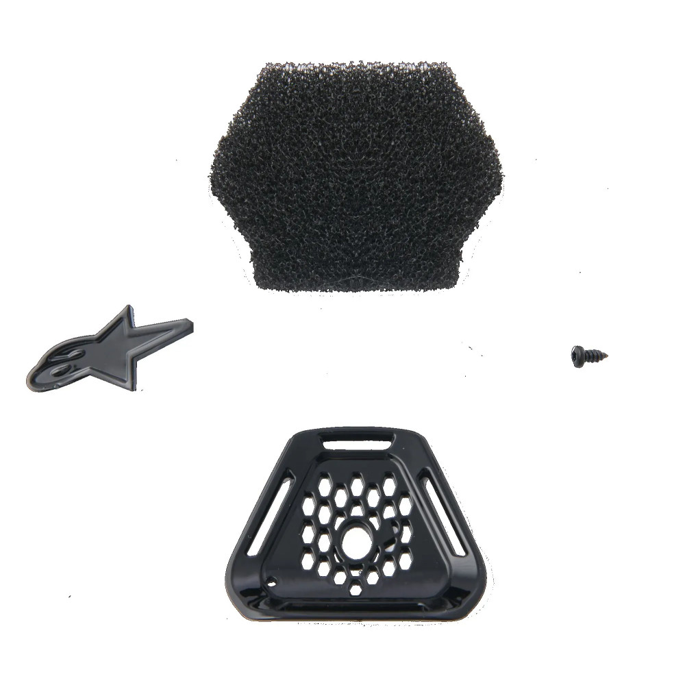 Ventilación de mentón 22.06 para casco Supertech M10 — Talla única, Compatible con Supertech M10, Negro