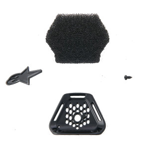 Ventilación de mentón 22.06 para casco Supertech M10 — Talla única, Compatible con Supertech M10, Negro