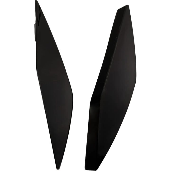 Ultraflite™ Helmet Side Covers — Fits Ultraflite, Black Gloss