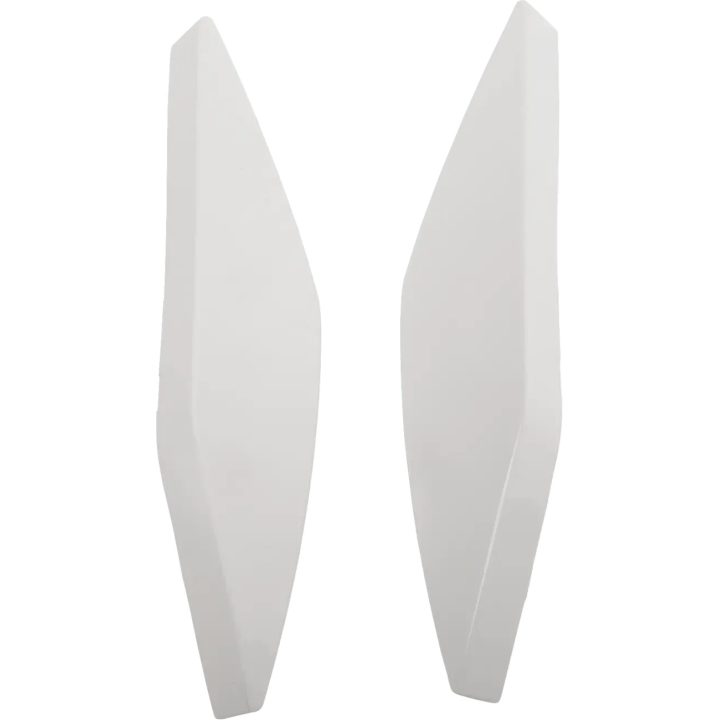 Ultraflite™ Helmet Side Covers — One Size, Fits Ultraflite, White gloss