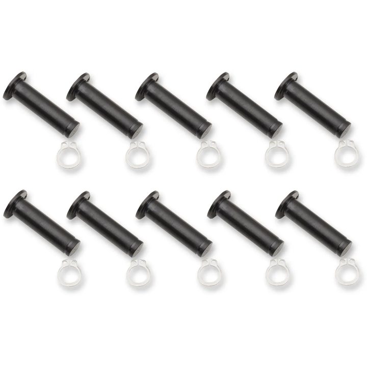Kit de pasador/clip — paquete de 10, negro pulido