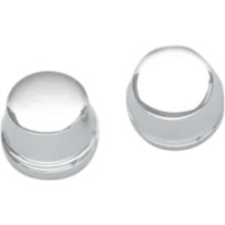 Axle Caps — Chrome, front
