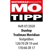 Trailmax Meridian Tire — 120/70ZR19, 60W