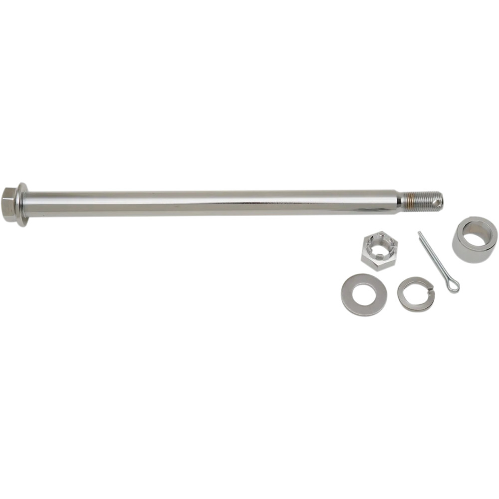 Rear Axle Kit — 19.1 mm (3/4"), 11" length, Chrome
