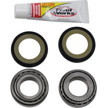 Steering Stem Bearing Kit — Black, Chrome