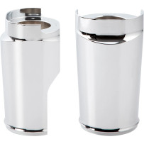 Fork Boot — Chrome, Billet Aluminum, Pair